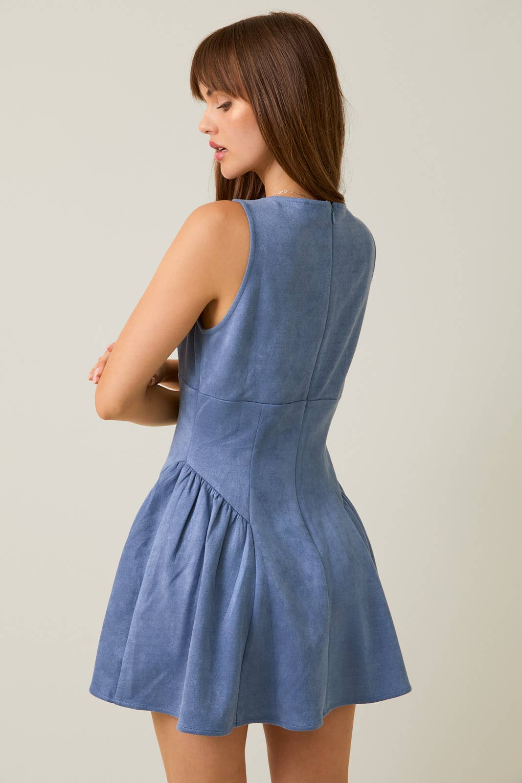 Suede Mini Dress