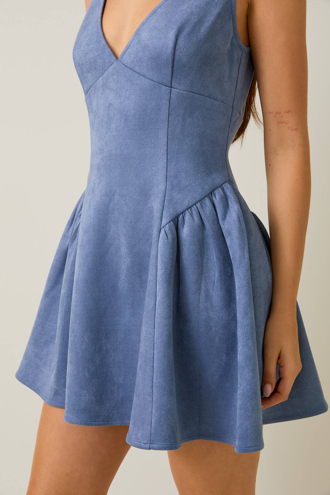 Suede Mini Dress
