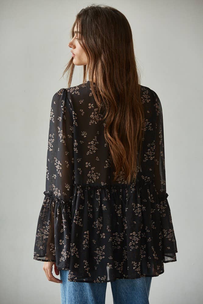 Chiffon Floral Blouse