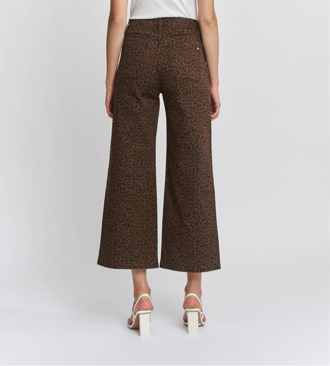LEOPARD CROP JEANS