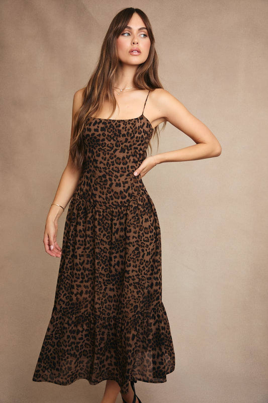 Animal Print Maxi Dress